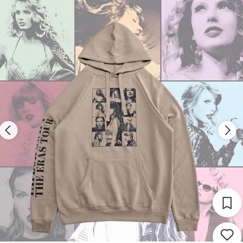 Taylor Swift The Eras Tour Pull Over Hoodie Official Merchandise Sz Medium